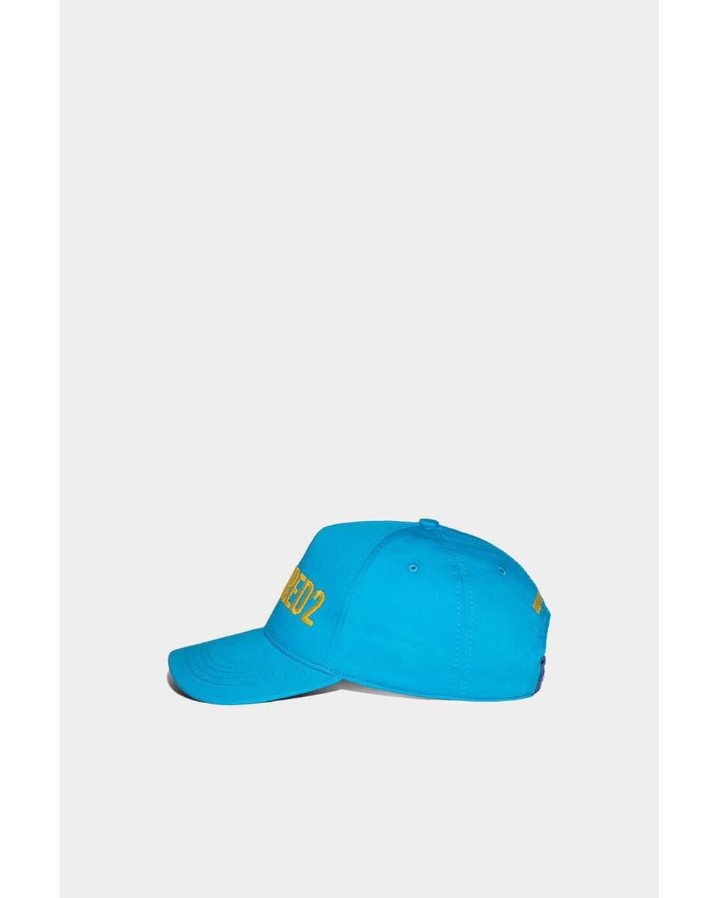 DSquared² Blue Logo-Embroidered Curved Peak Baseball Cap for men