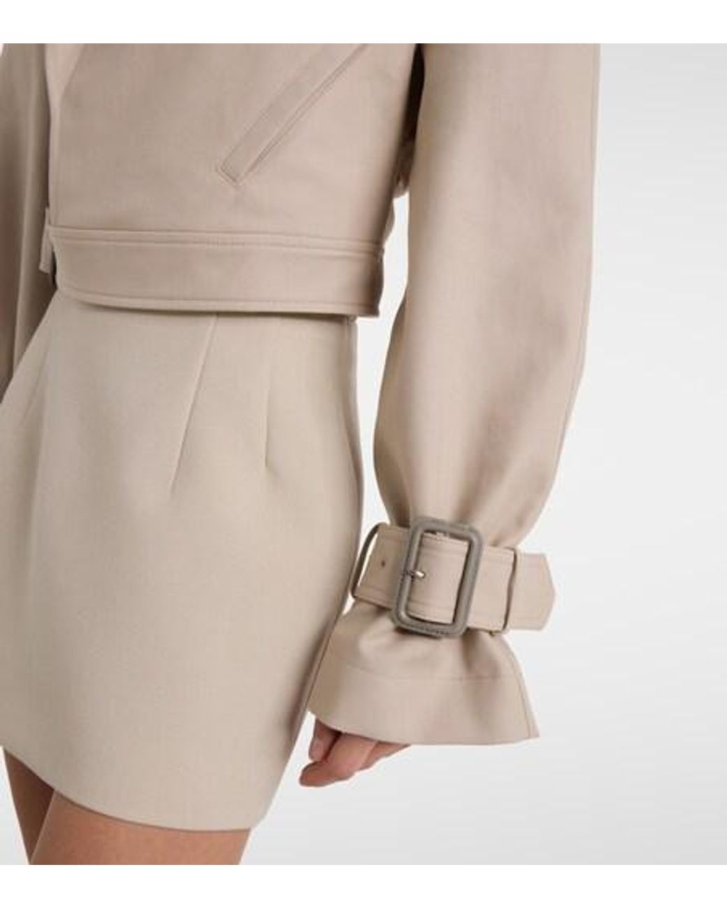 Wardrobe NYC Natural Cotton Trench Coat