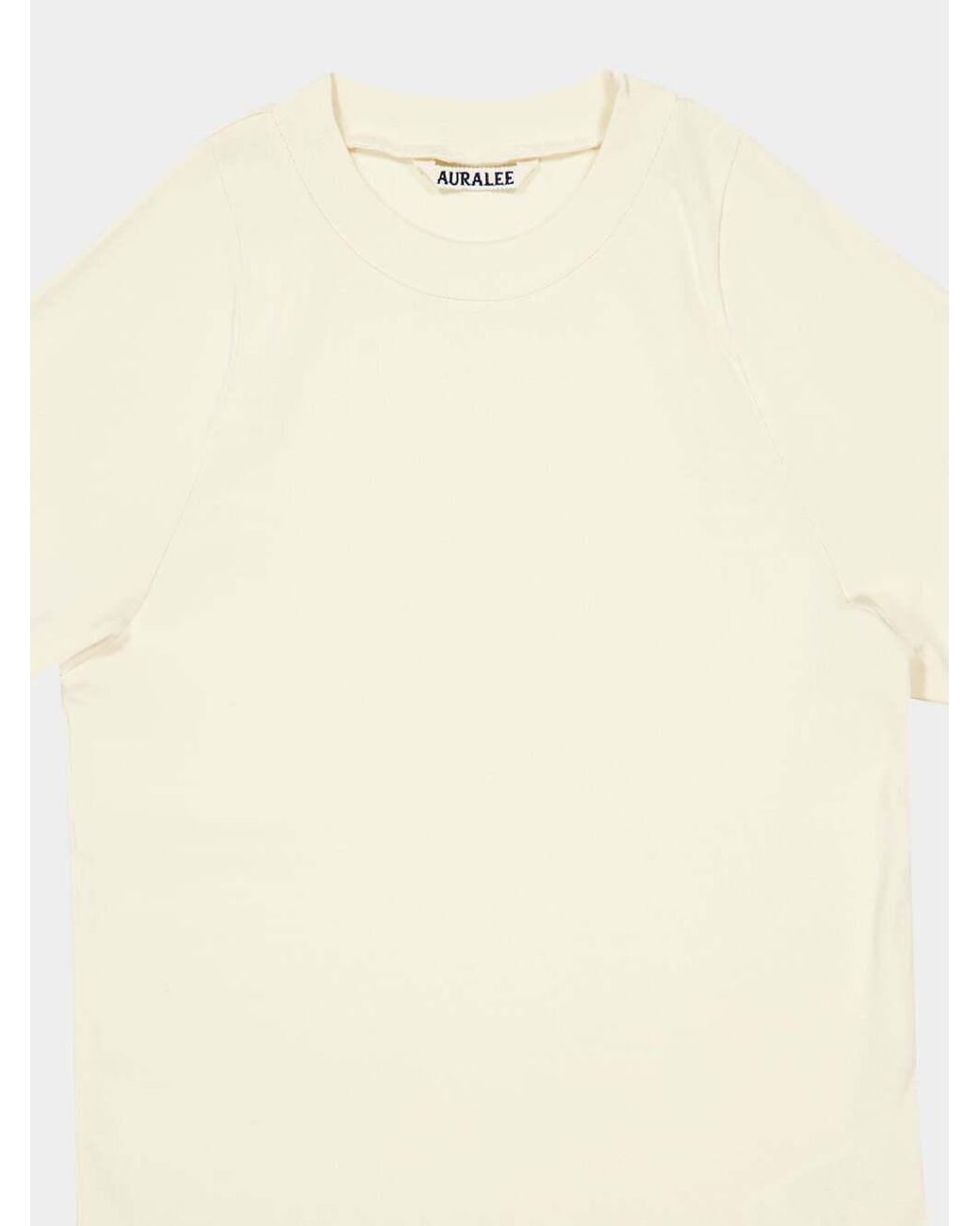 Auralee Natural Raglan-Sleeve T-Shirt