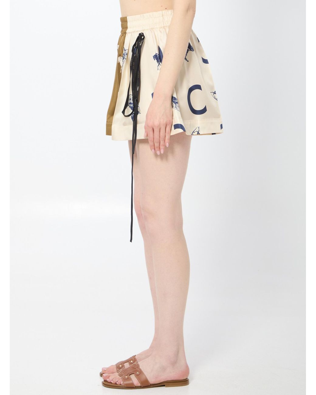 Céline White Shorts Pyjama