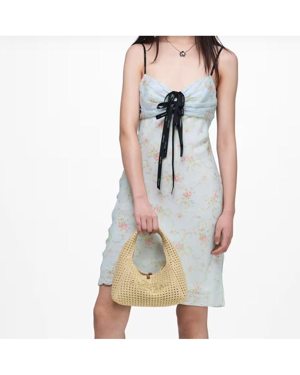 Marc Jacobs Metallic The Mini Sack Crochet Tote Bag