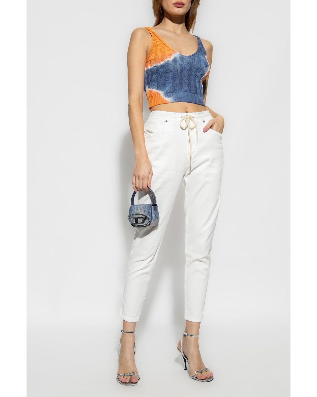 DIESEL Blue Sleeveless Tops