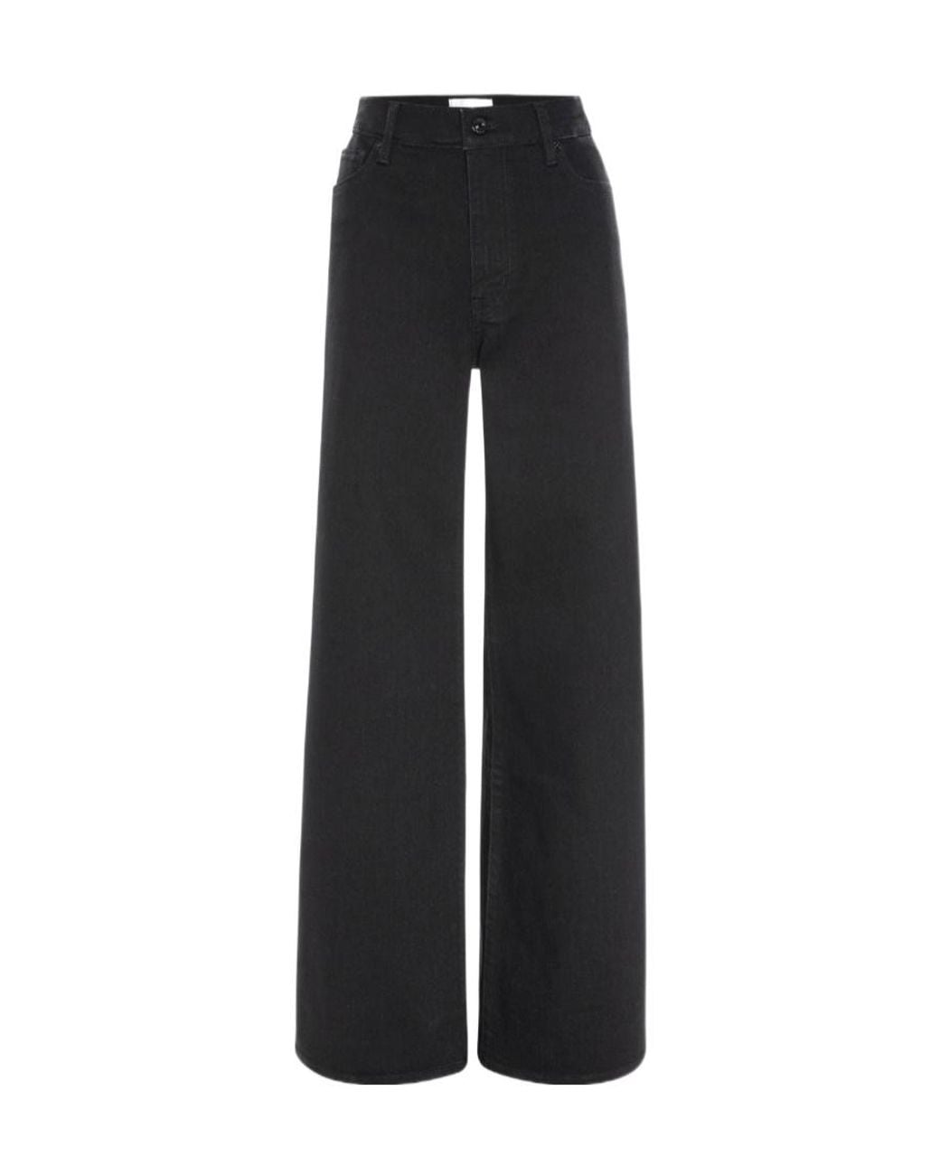 FRAME Black The Palace High-Waisted Wide-Leg Jeans