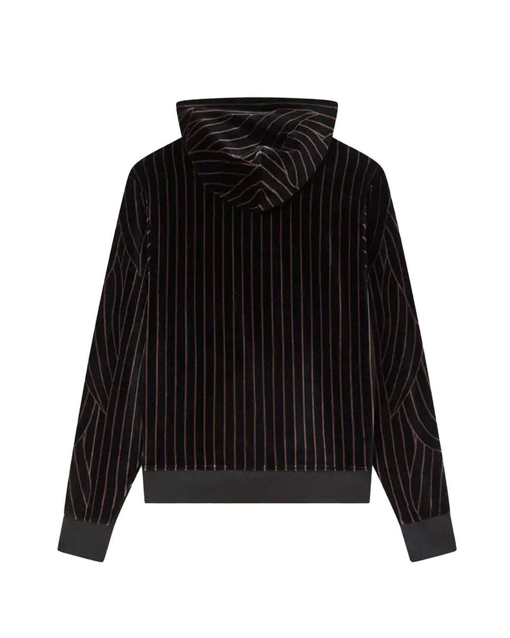 KENZO Black Leaf Stripe' Zipped Hoodie for men