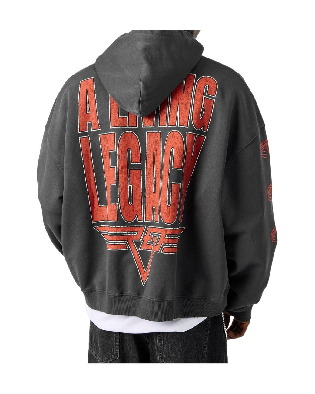 Represent Gray Hooded Sweatshirt for men