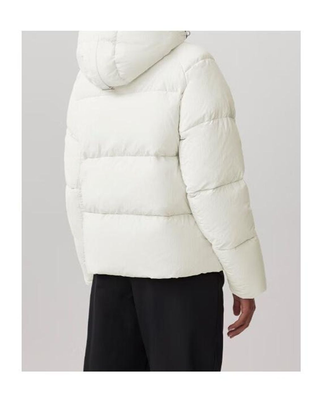 Canada Goose White Junction Quilted Hooded Parka