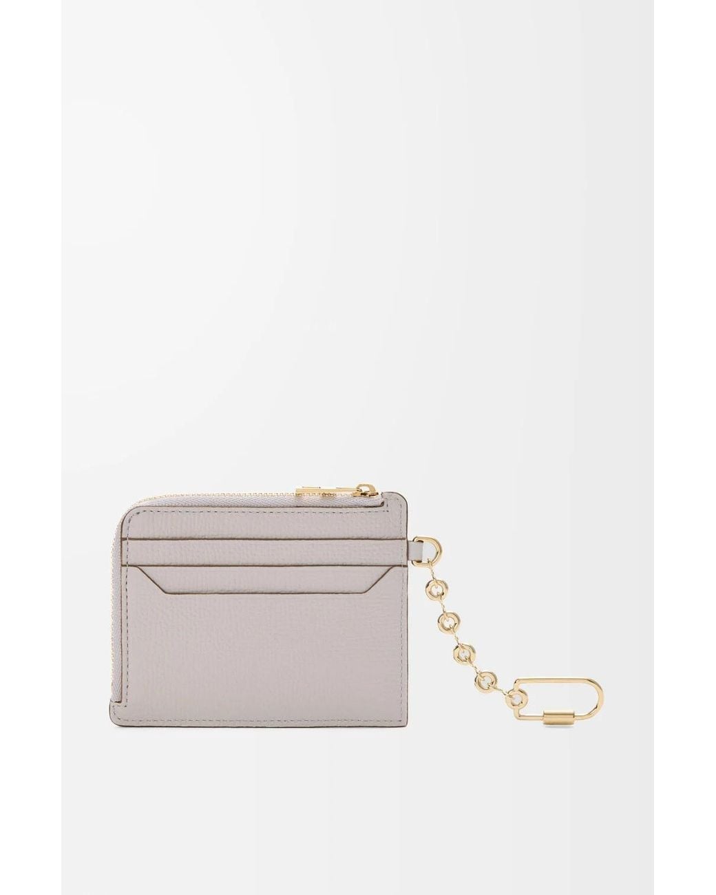 Loewe White Anagram Square Card Holder