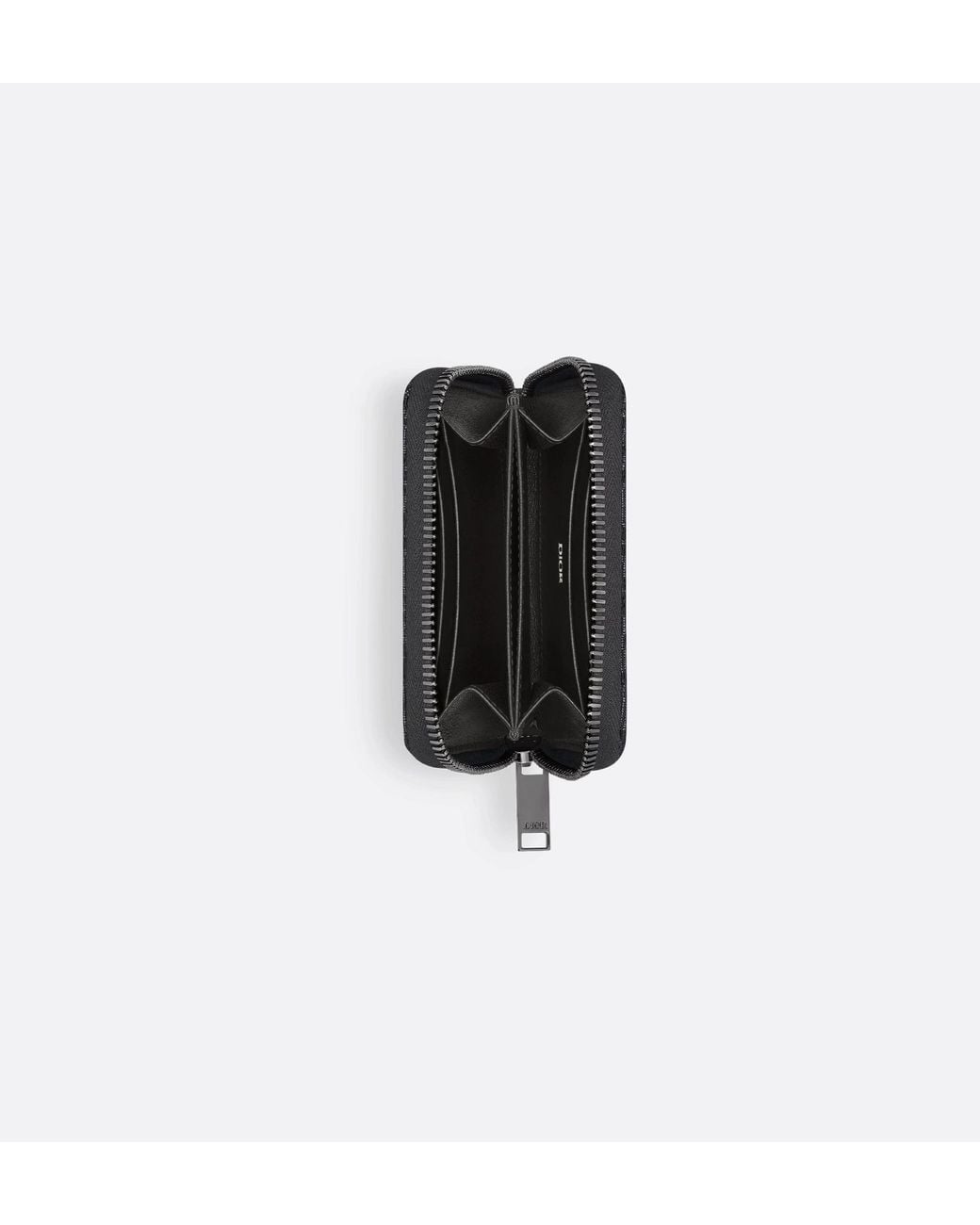 Dior Black Zipped Card Holder for men