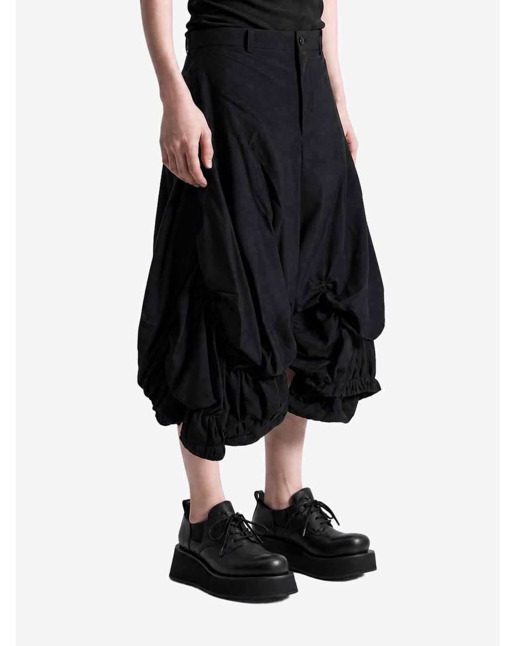 Comme des Garçons Blue Balloon-Silhouette Shorts for men