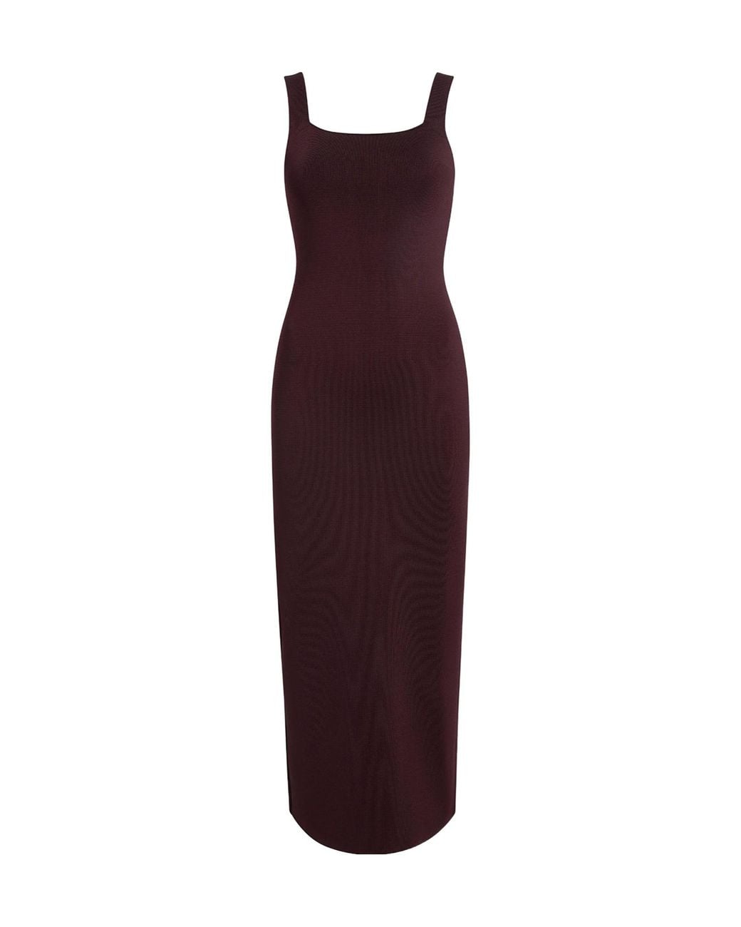 Khaite Purple Knitted Dixi Midi Dress