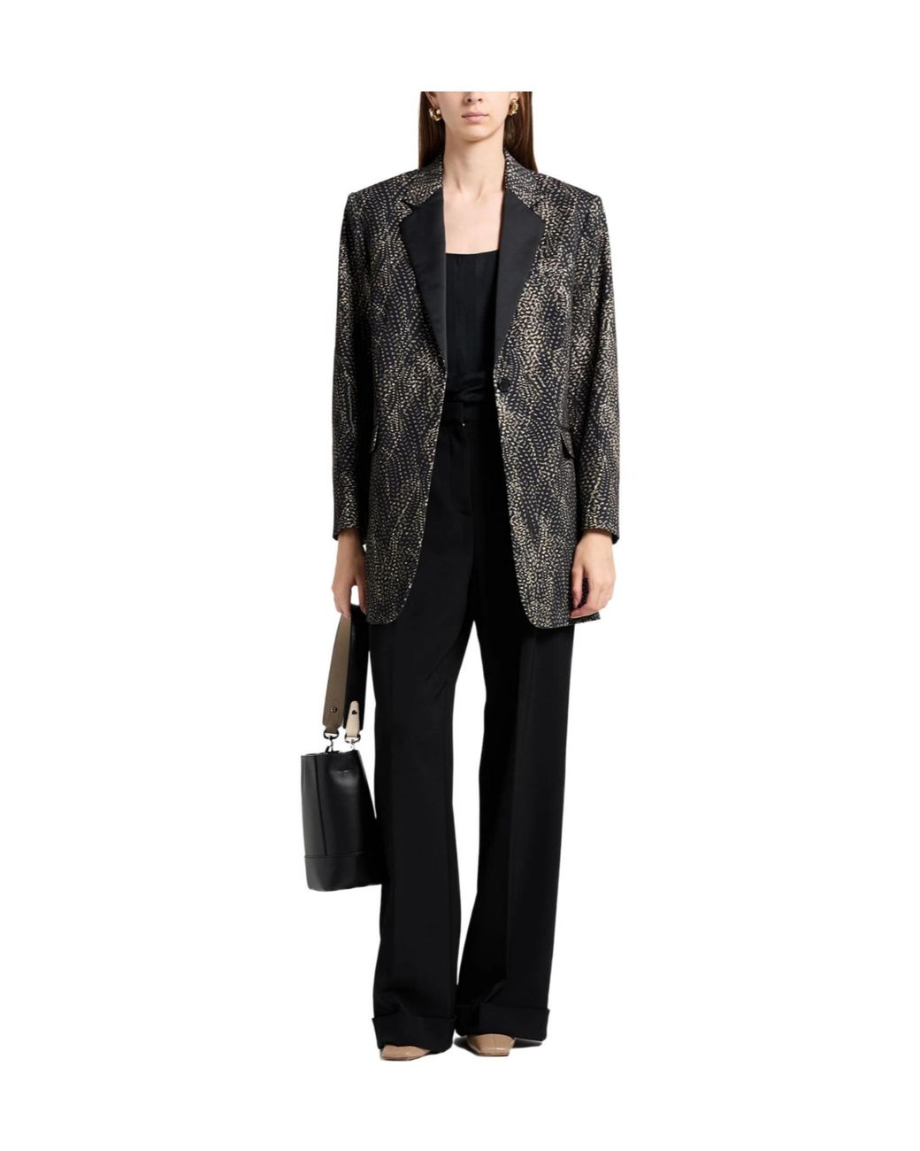 Isabel Marant Black Multi-Color Single- Blazer