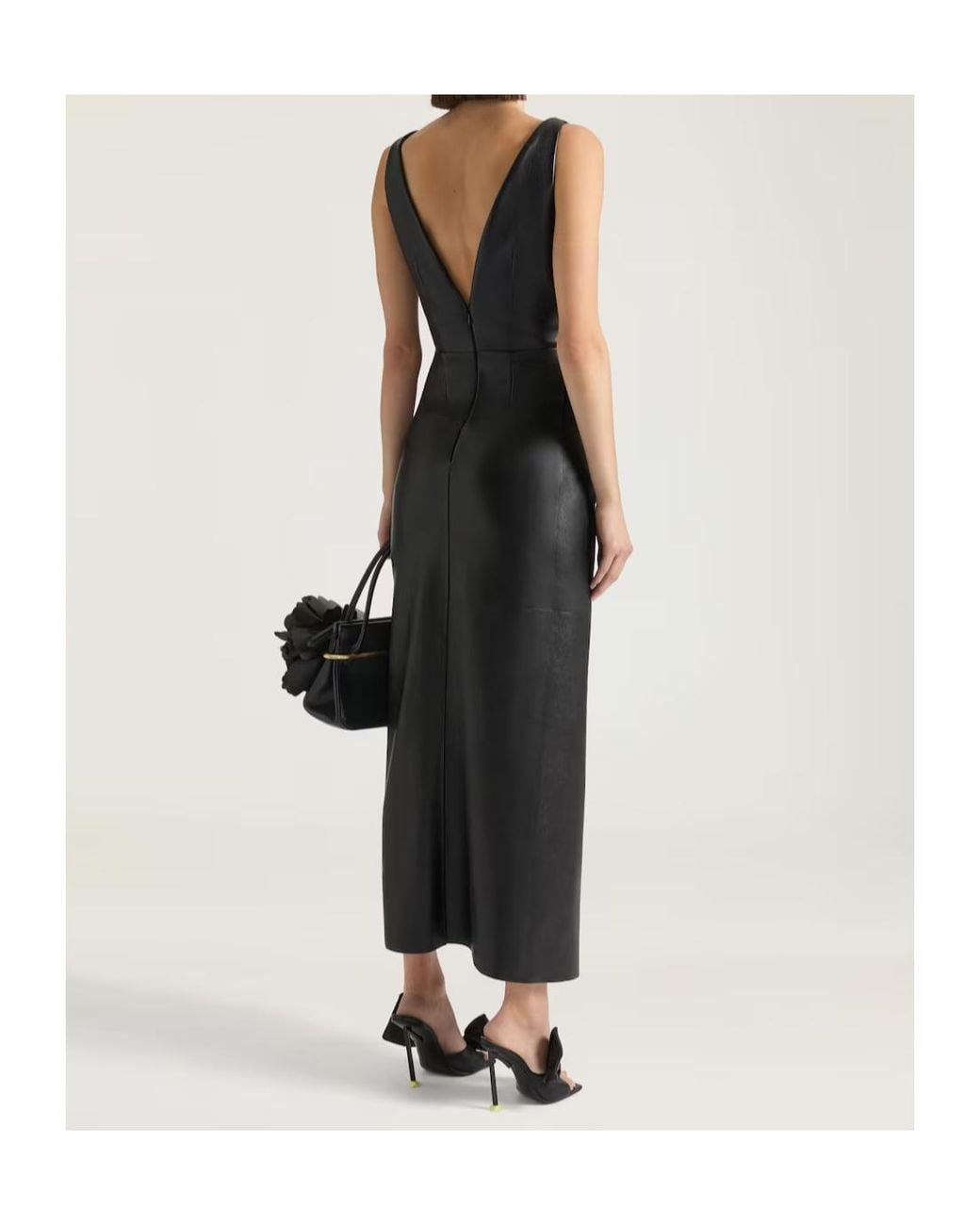 Givenchy Black Long Wrapped Dress