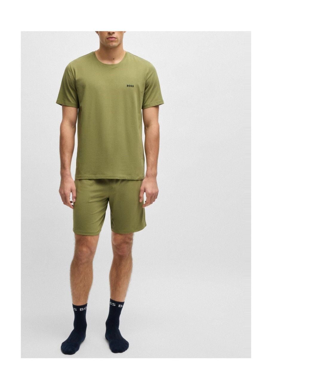 Boss Green Minimalist Solid-Color T-Shirt for men