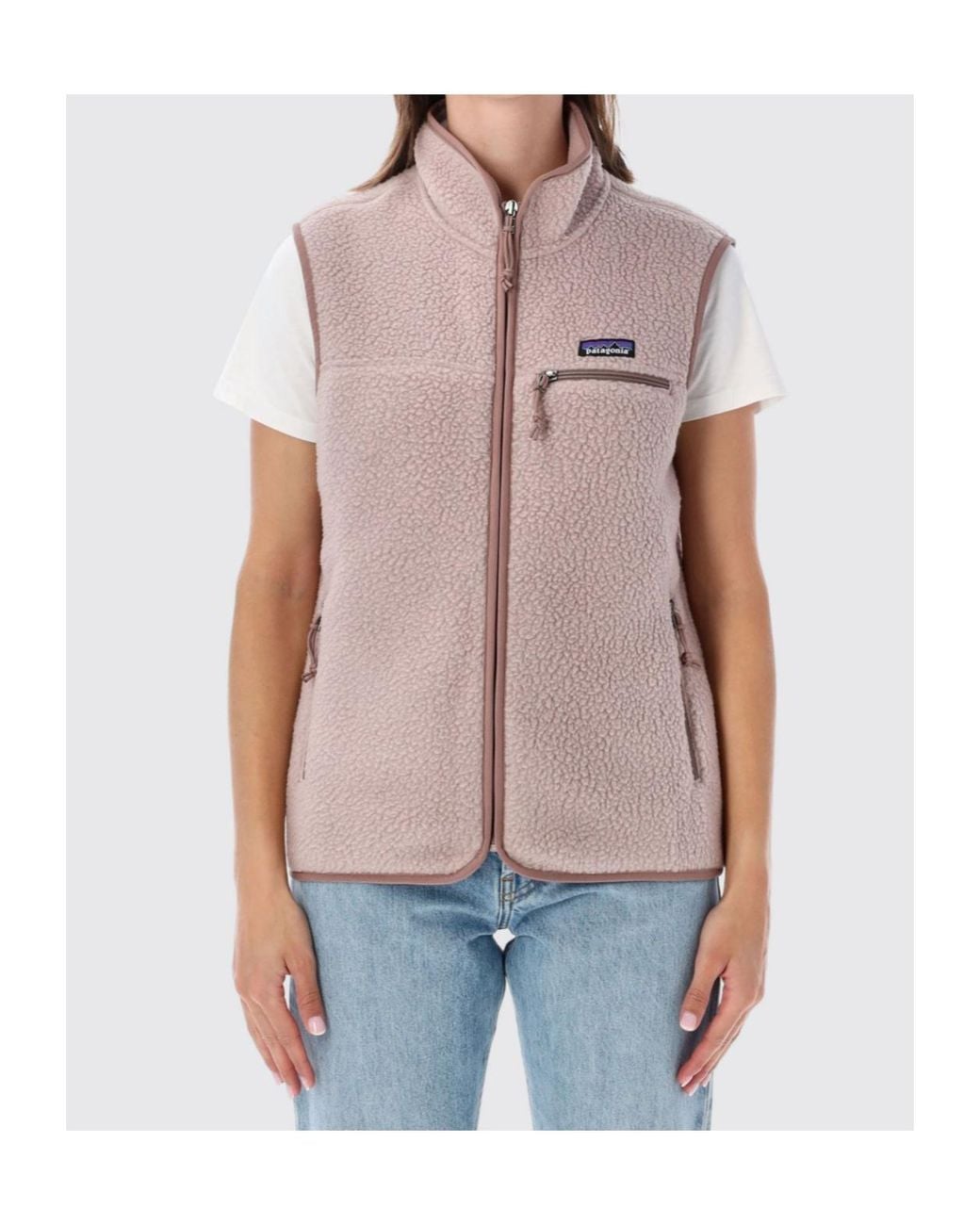 Patagonia Pink Retro Pile Fleece Vest