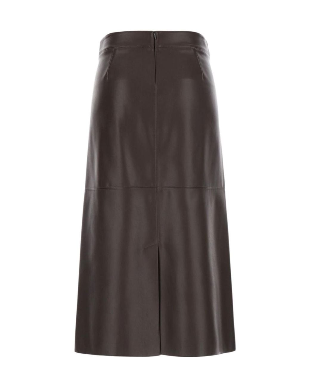 Max Mara Brown Smmcrisma Panelled Straight Skirt