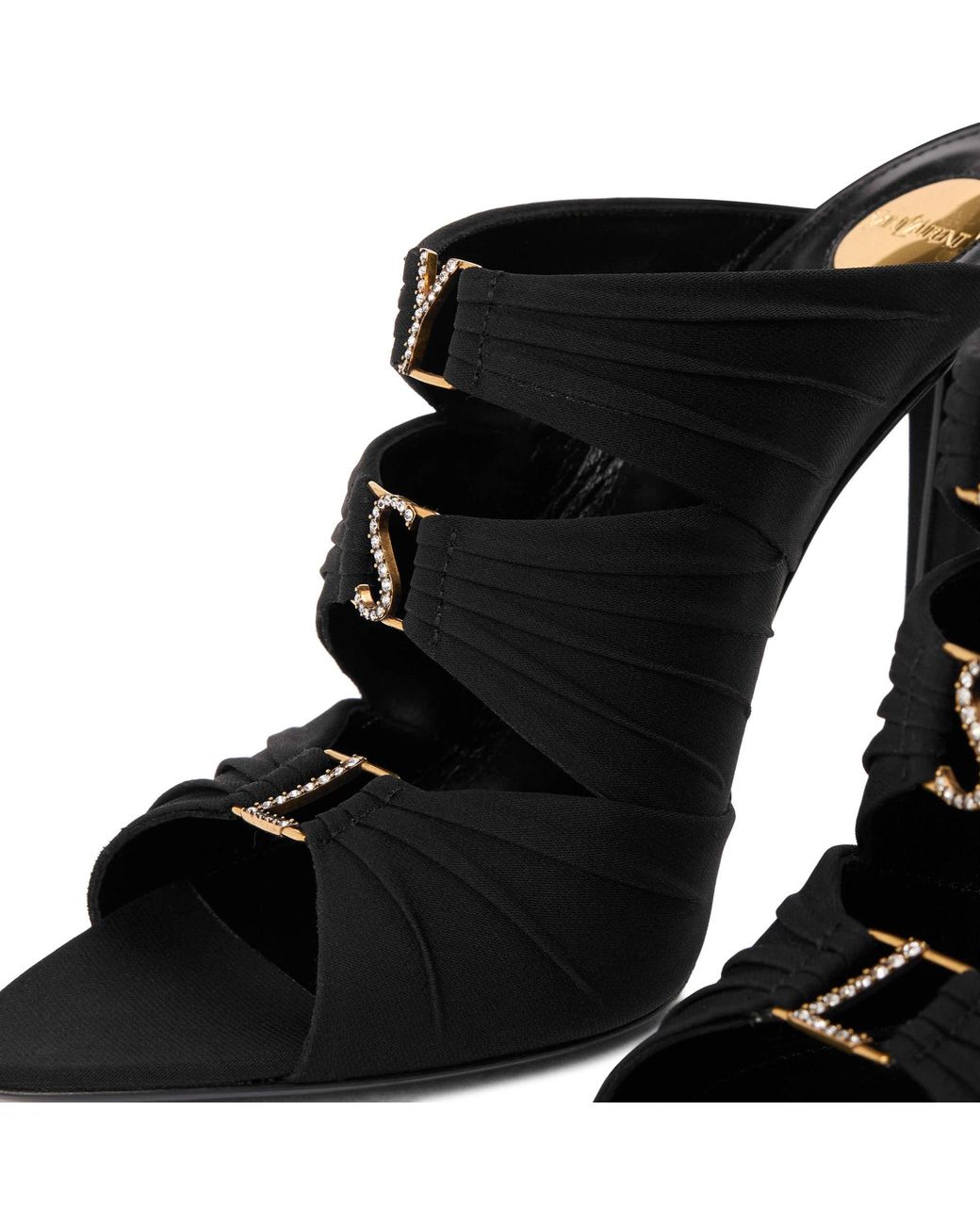 Saint Laurent Black Stiletto Court Shoes