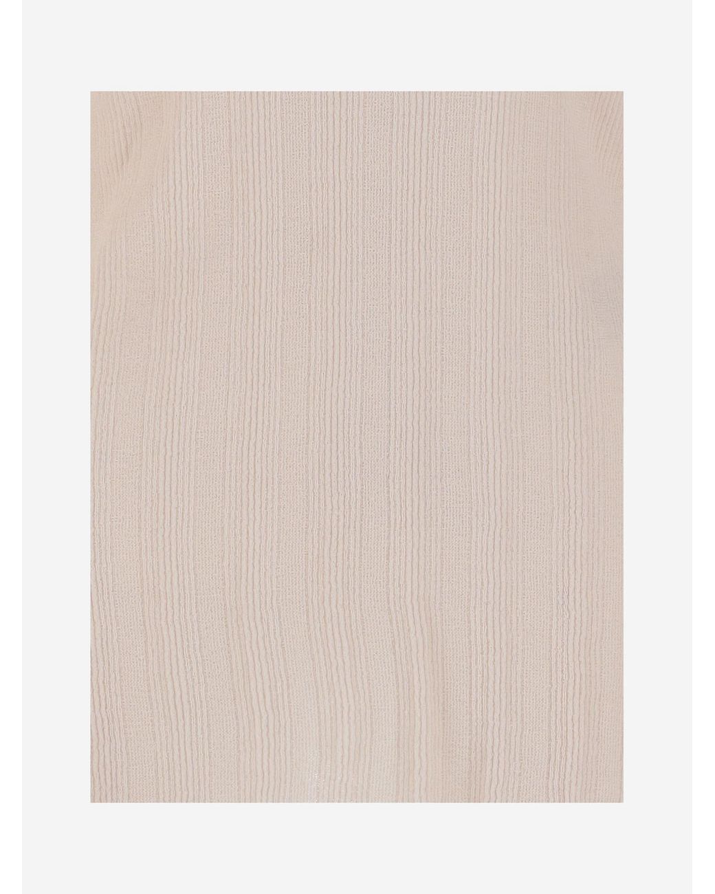 Jil Sander Pink Fine-Ribbed Top