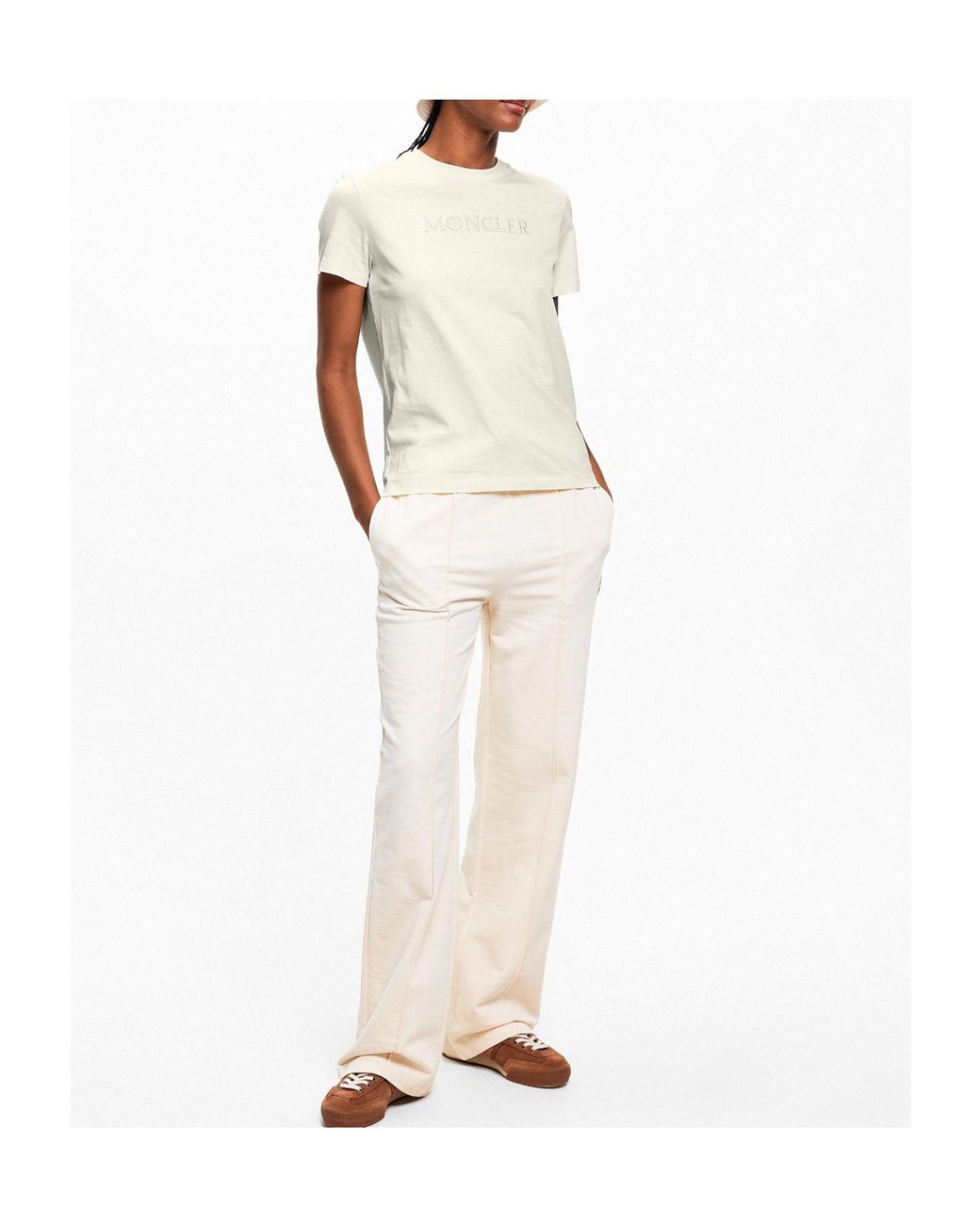 Moncler White Cream- T-Shirt