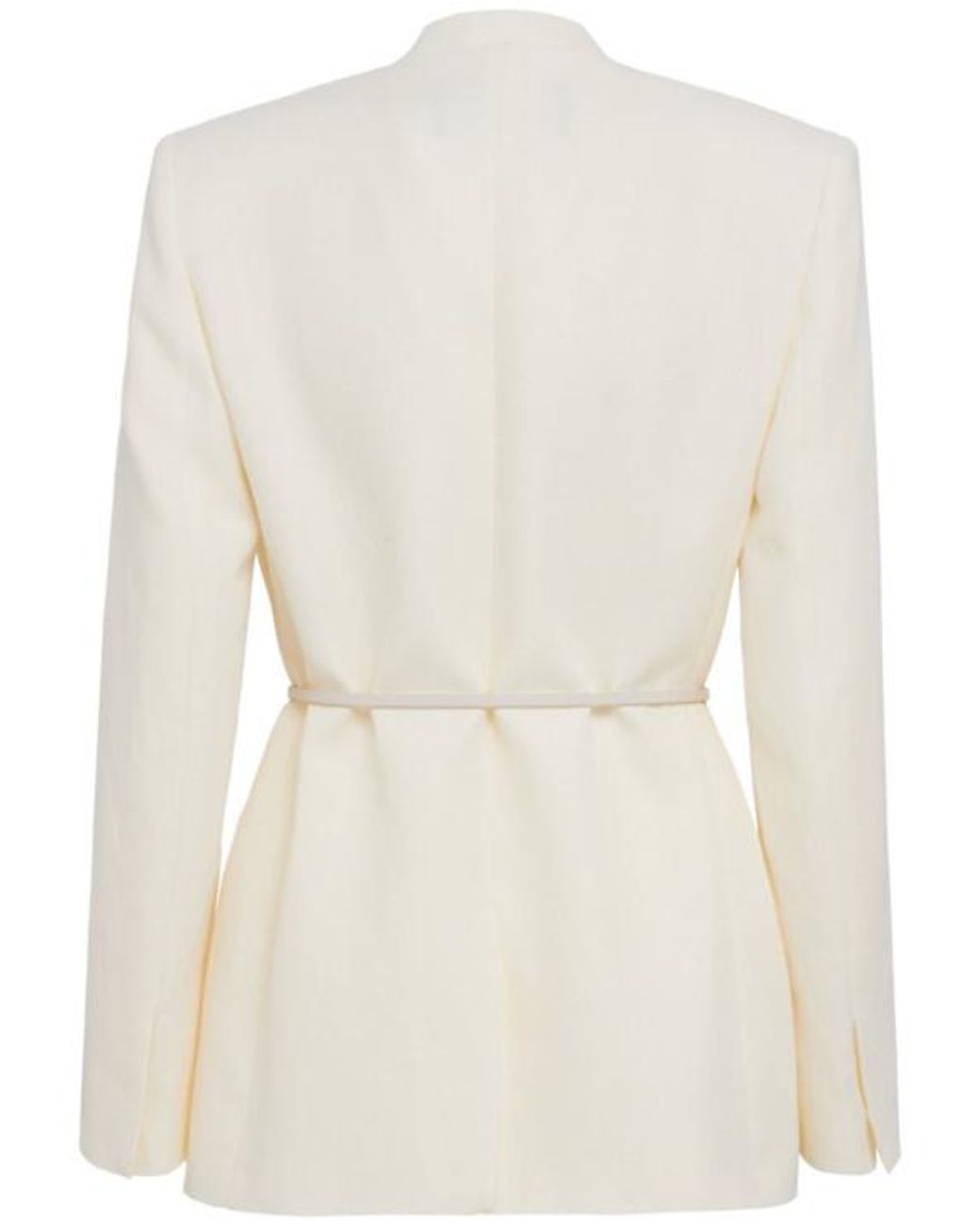 Fabiana Filippi White Viscose And Linen Blend Jacket