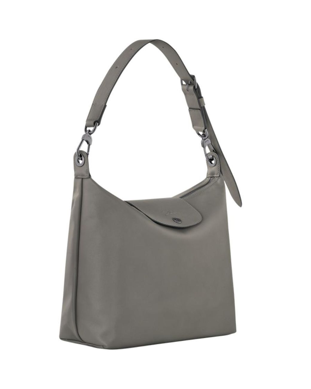 Longchamp Gray Le Pliage Xtra Medium Hobo Bag