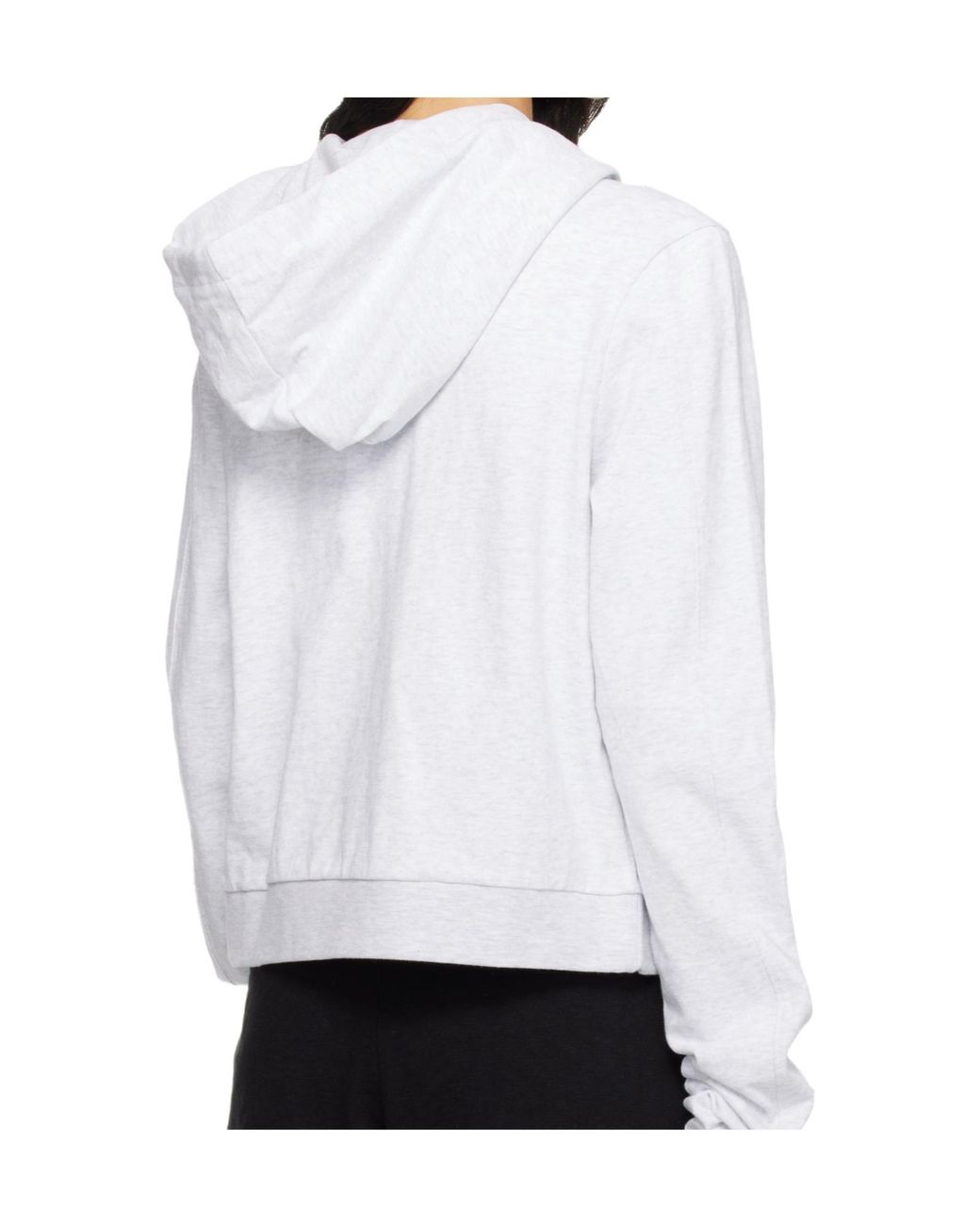 Entire studios White Drawstring Hooded Sweatshirt
