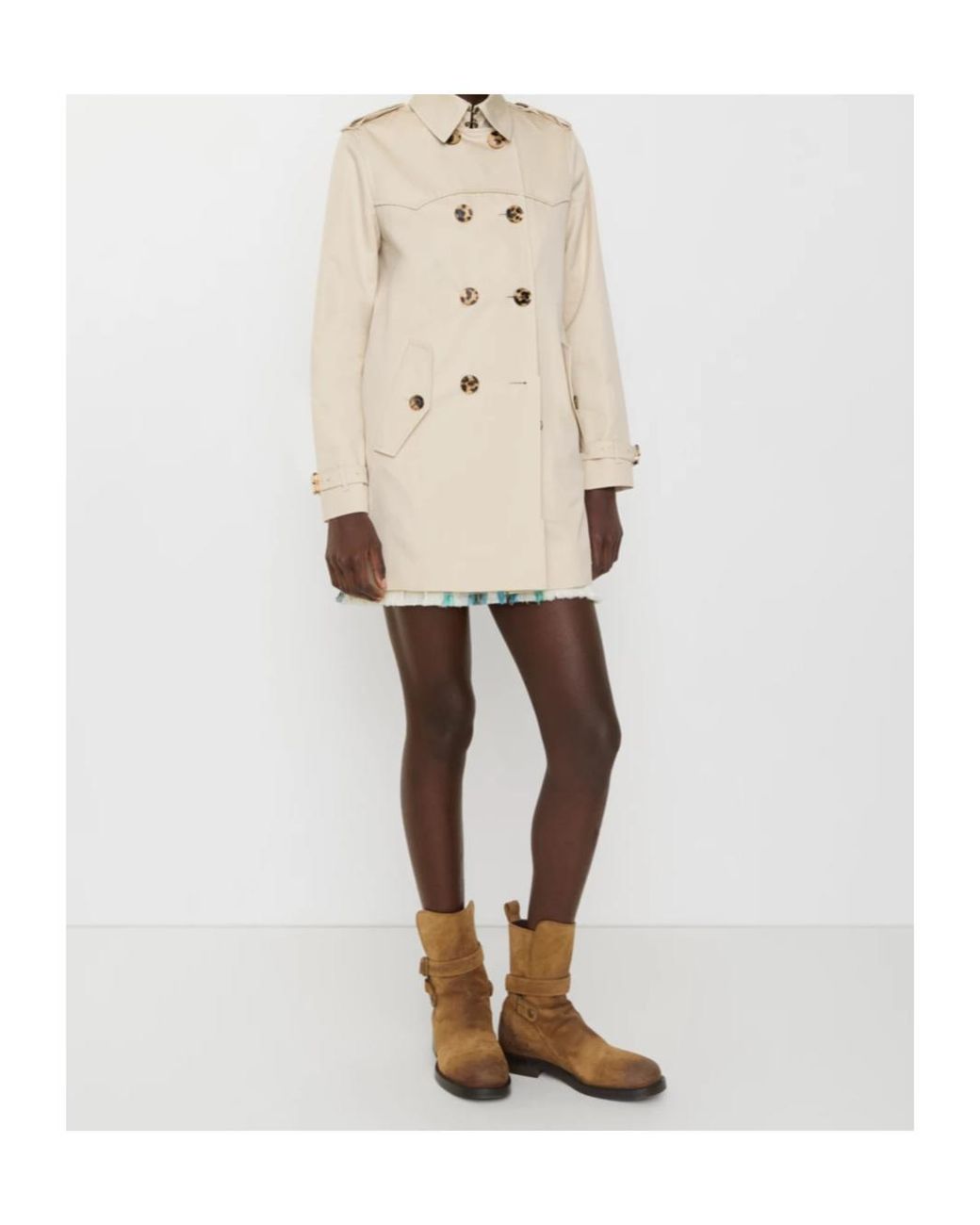 Burberry Natural Summerside Double-Breasted Coat
