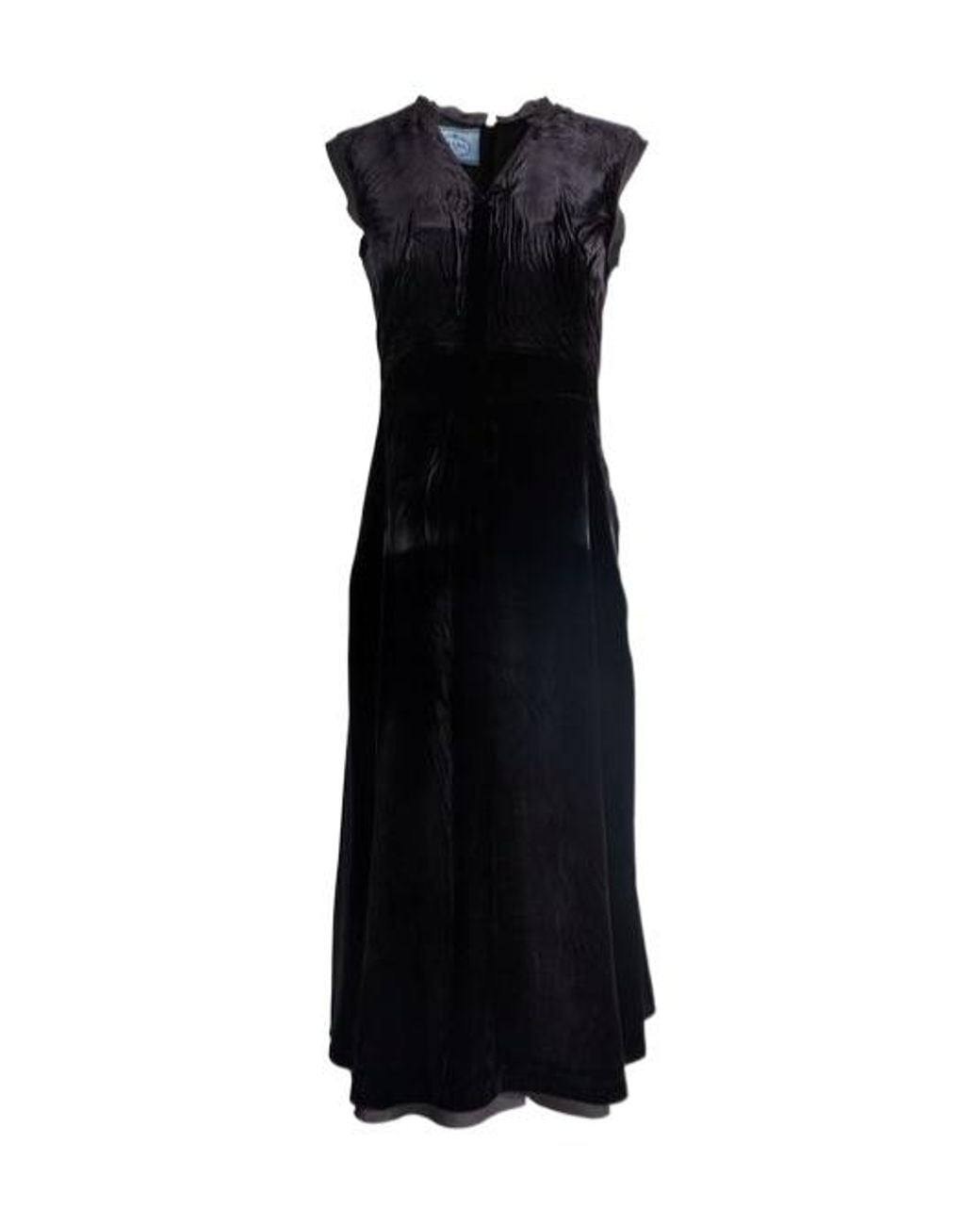 Prada Black Floral-Jacquard Sleeveless Dress