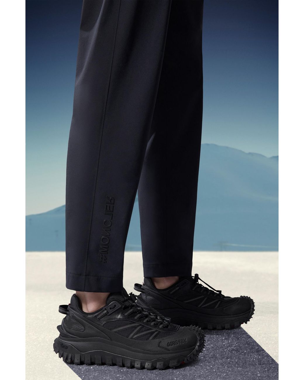 Moncler Blue Grenoble Straight Leg Trousers