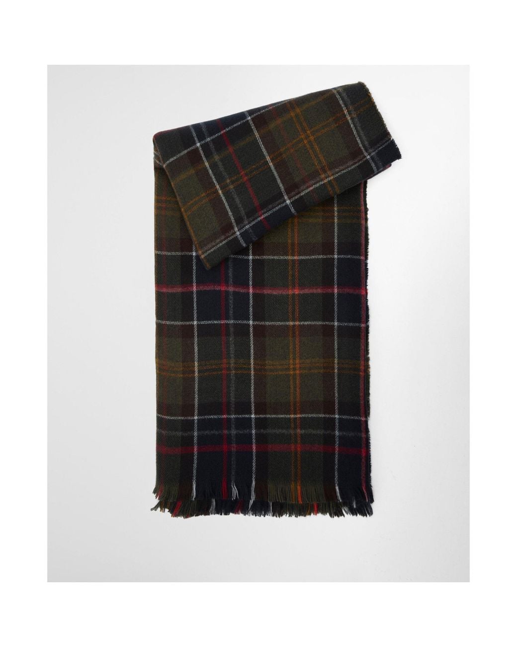 Barbour Black Plaid Cape Shawl