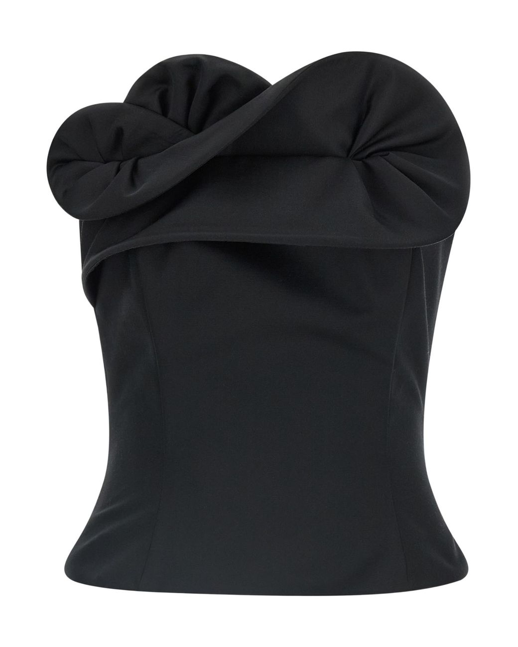 Magda Butrym Black Lace Corset Top