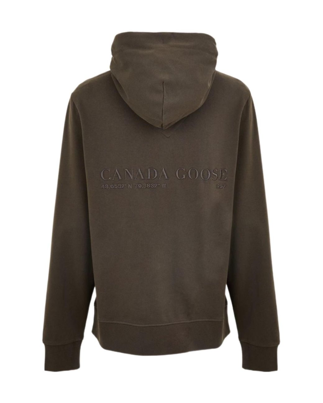 Canada Goose Gray Pull Over Winter Hoodie for men