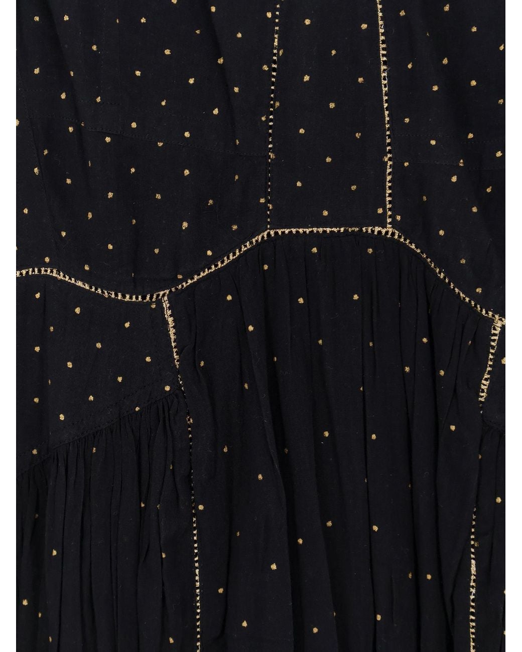 Isabel Marant Black Sichene Polka Dot Dress