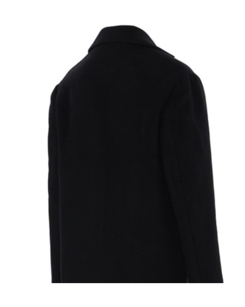 Moschino Black Single-Breasted Coat