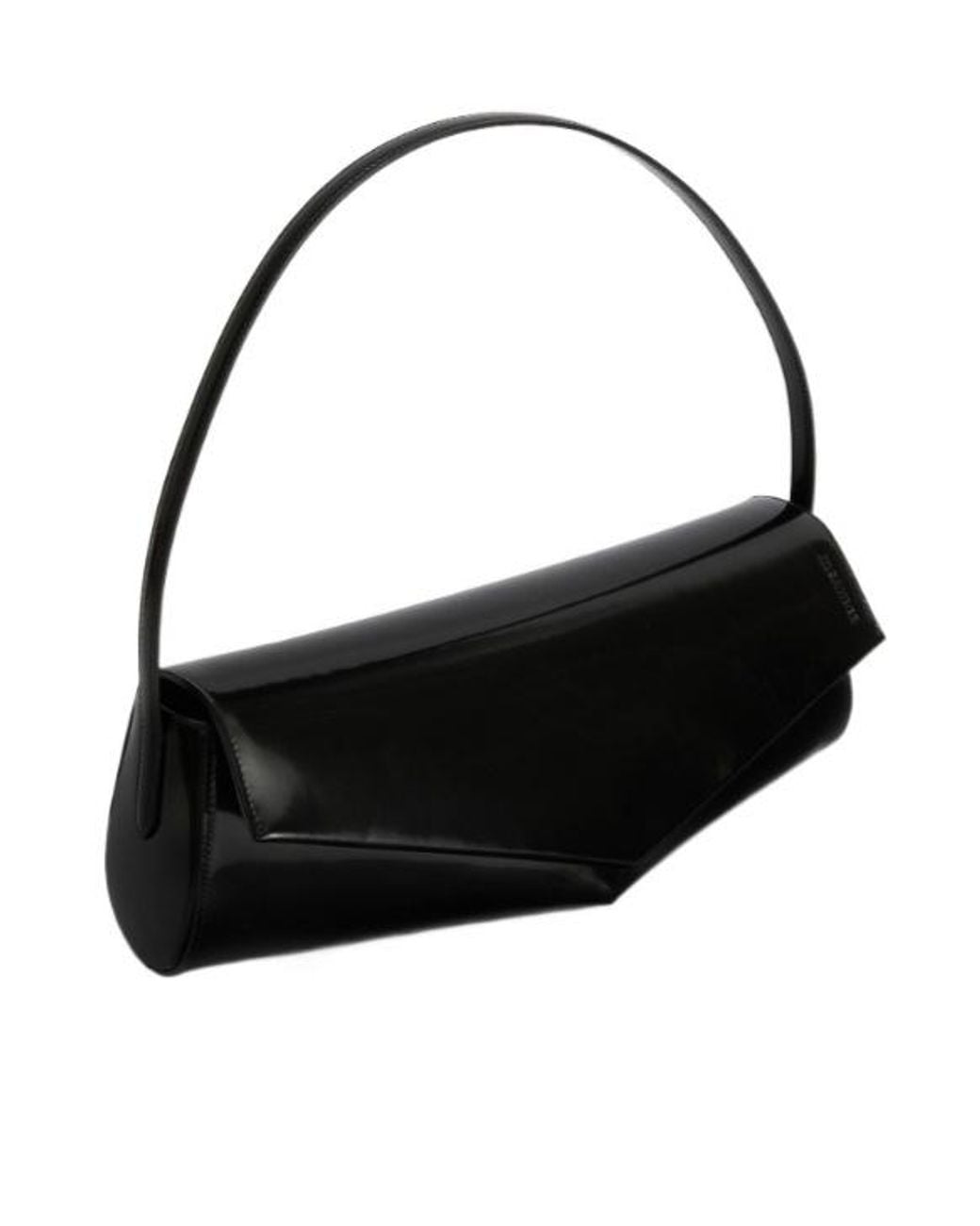Jil Sander Black Kante Flap Shoulder