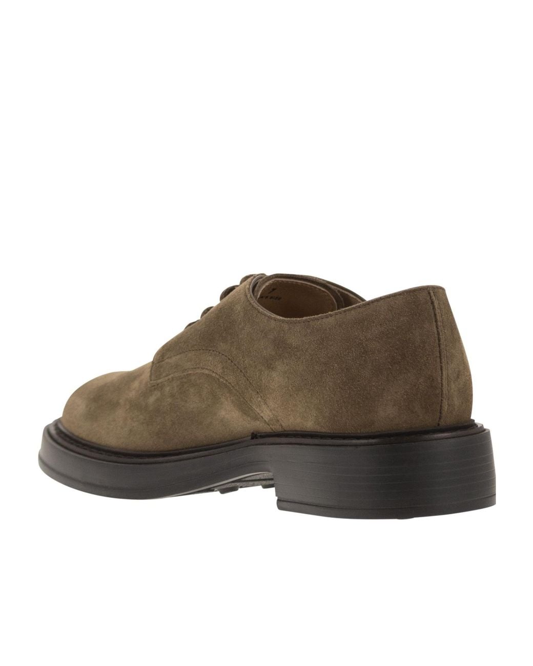 Tod's Brown Round Toe Lace-Up Shoes for men