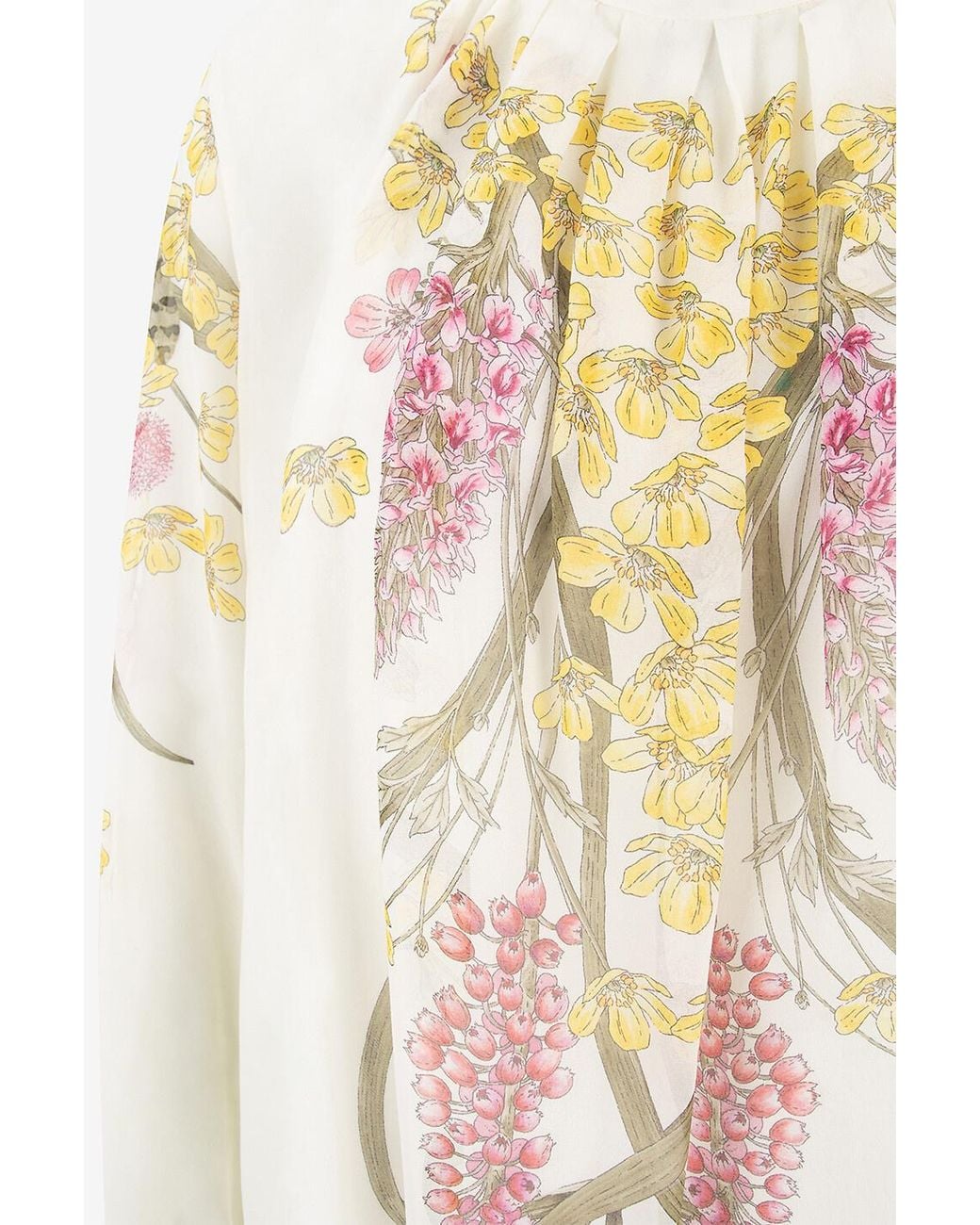 Giambattista Valli White Floral-Print Shirt