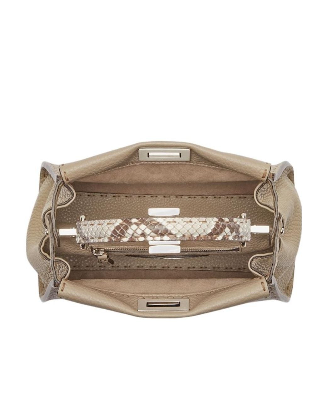 Fendi Natural Dove Selleria Bag With 1048 Hand-Sewn Topstitches