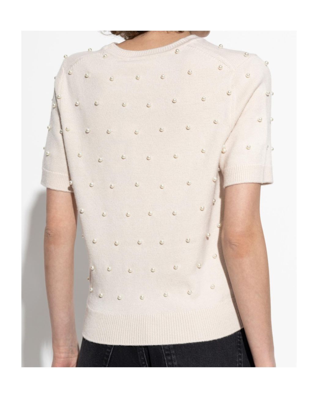 Zimmermann White Short-Sleeved Sweater