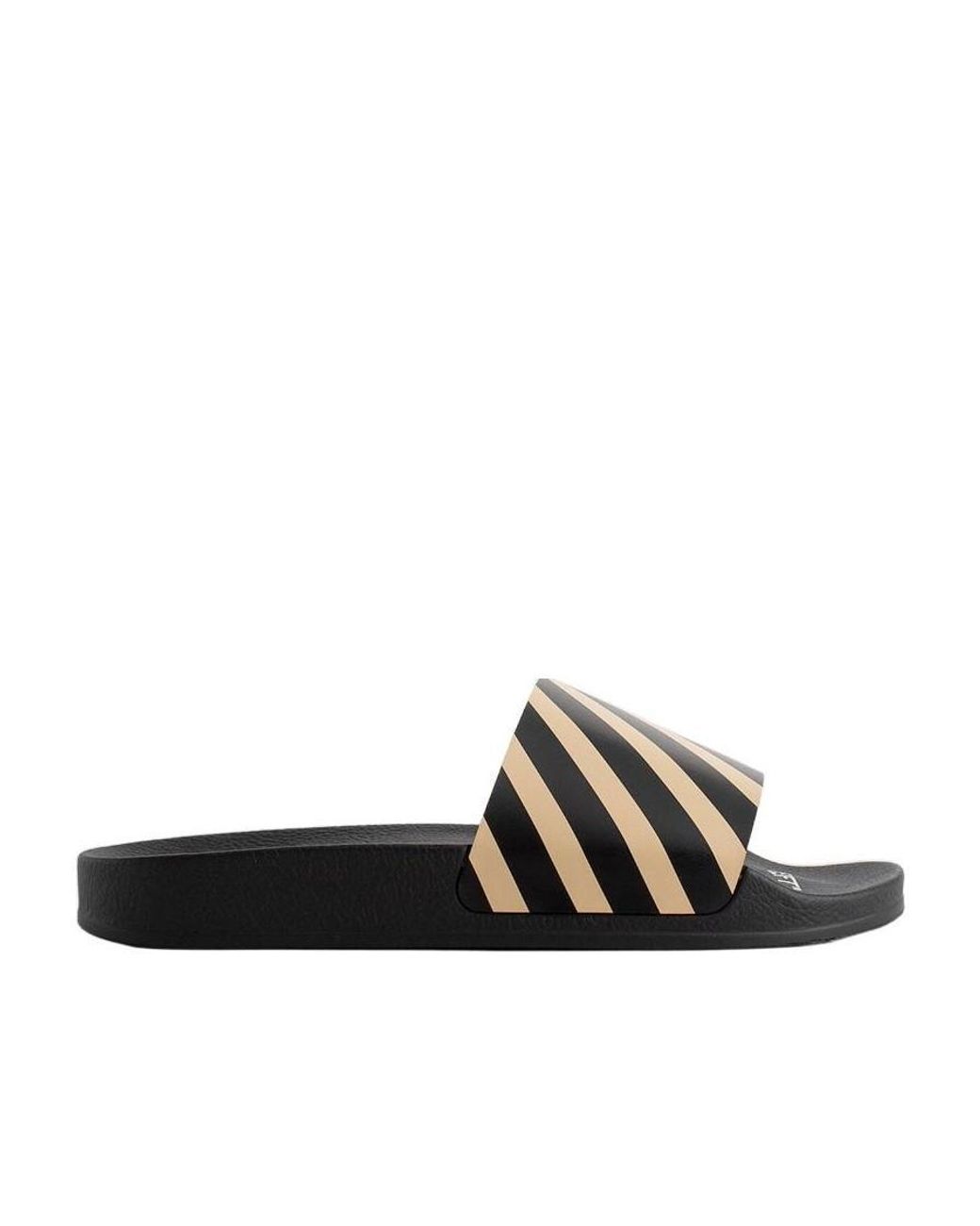 Off-White c/o Virgil Abloh Multicolor Diag-Stripe Print Slides for men