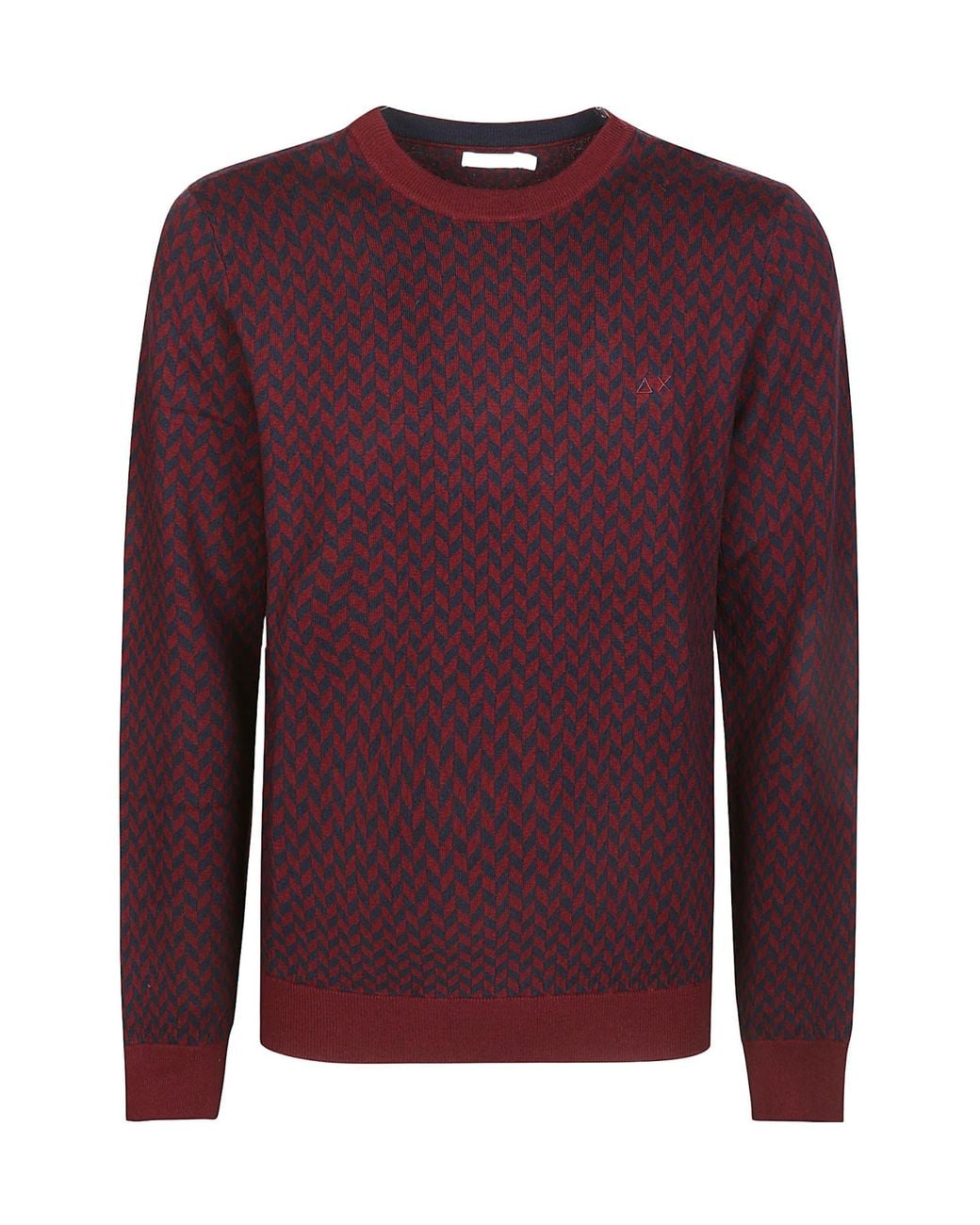 Sun 68 Purple Long-Sleeved Sweater for men