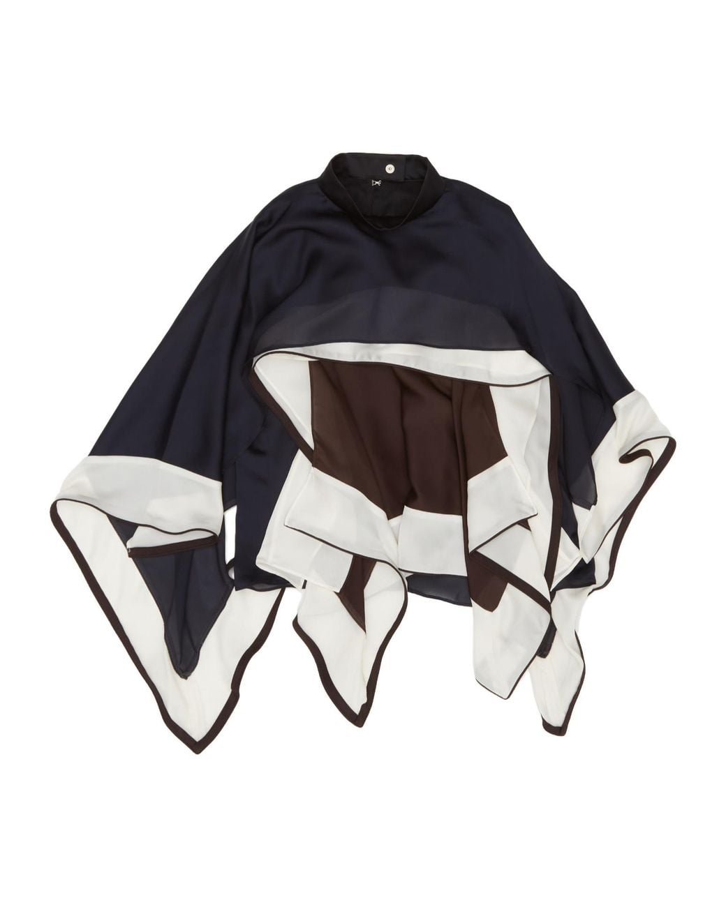 Sacai Black Draped Blouse