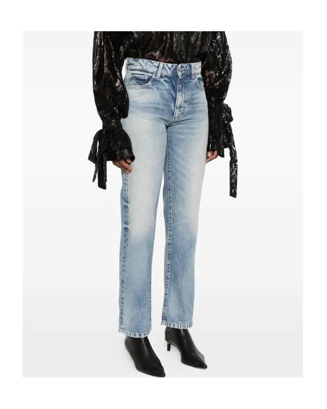 ICON DENIM Blue Didy Straight-Leg Jeans