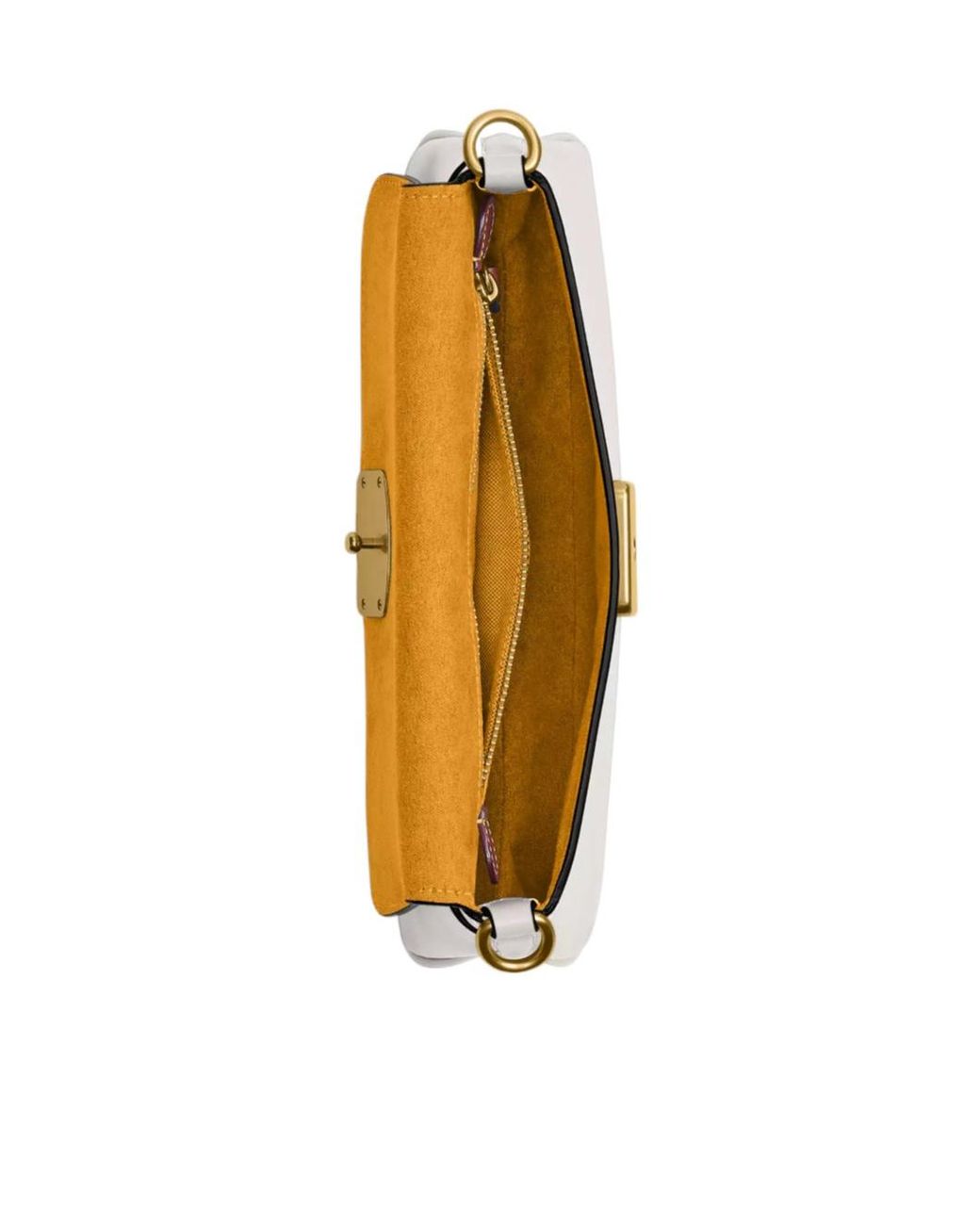 COACH White Jet Logo Shoulder Bag