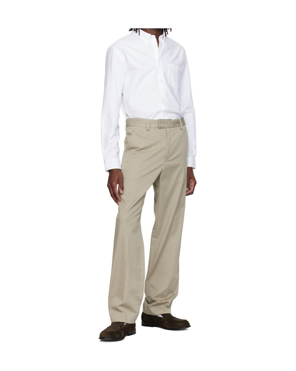A.P.C. White Greg Oxford Shirt for men
