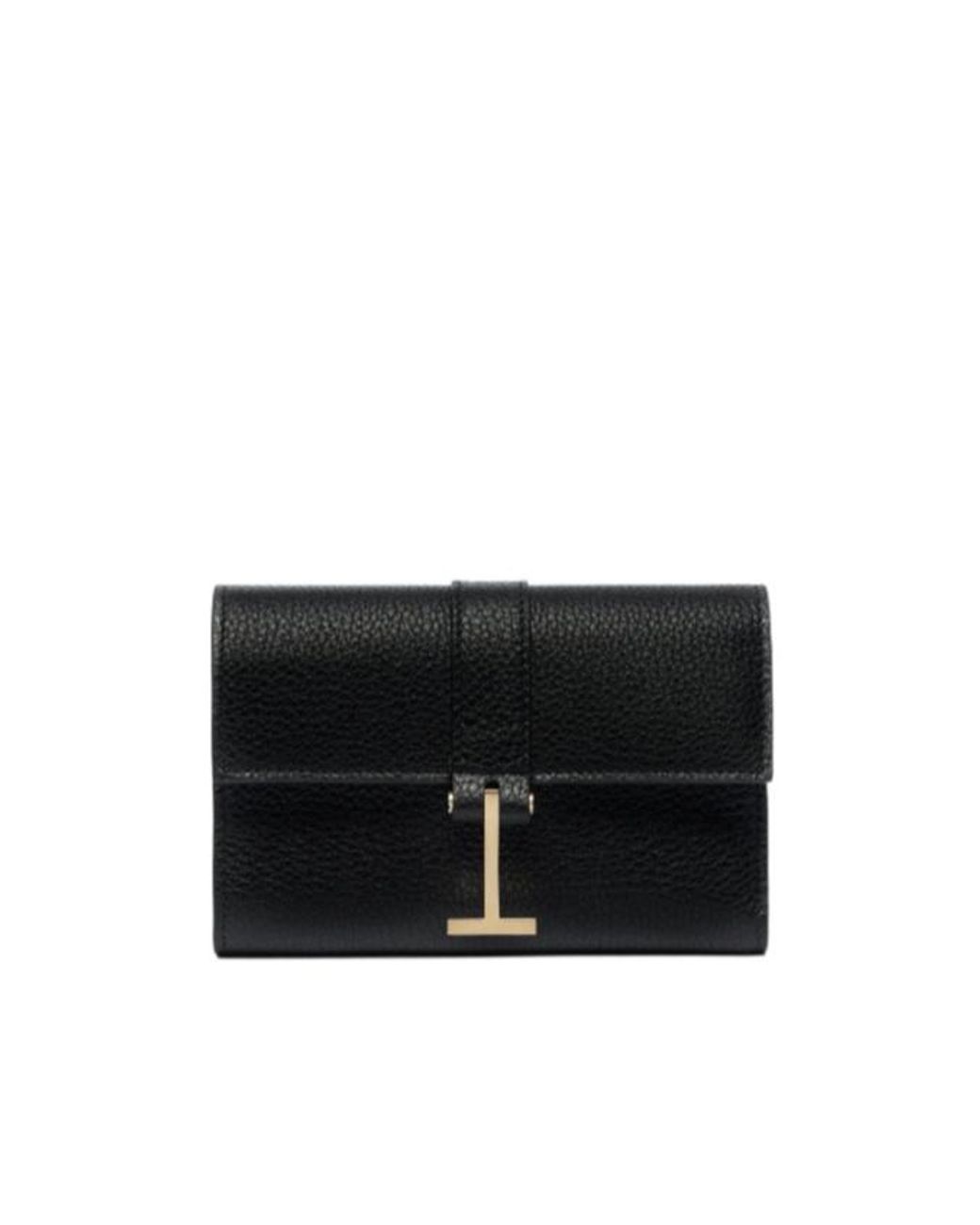 Tom Ford Black Logo Strap Wallet