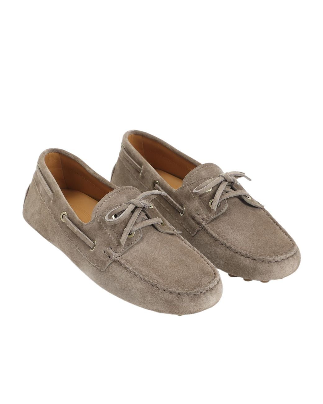 Tod's Brown Bow Detailed Lace-Up Shoes
