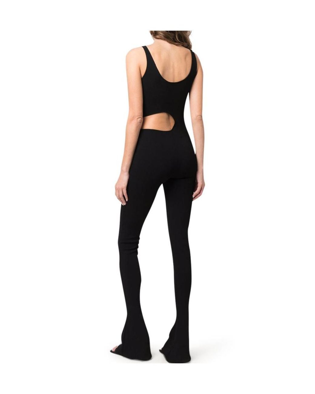 Stella McCartney Black Cut-Out Sleeveless Jumpsuit