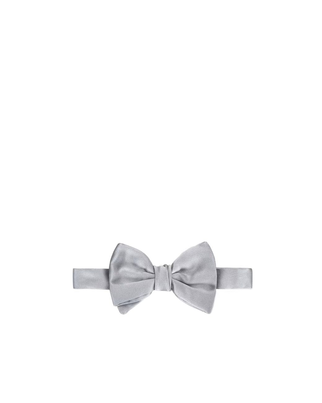 Giorgio Armani White Silk Bow Tie for men