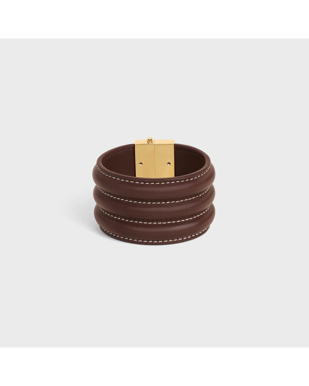 Céline Brown Les Cuirs Large Bracelet