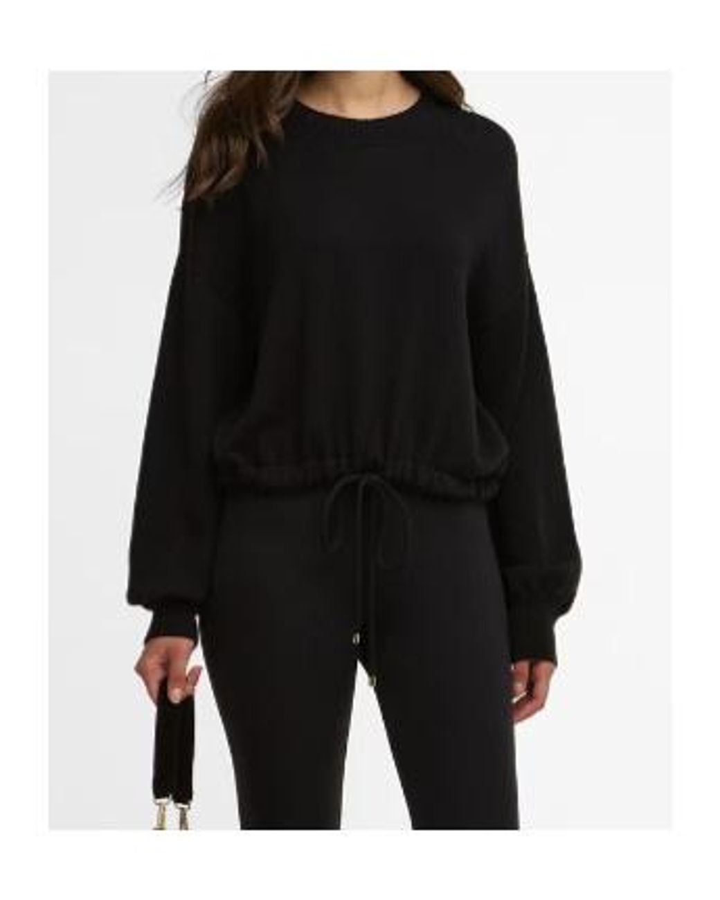 Barbour Black Long-Sleeved Crew Neck Knit Sweater